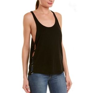 NWT IRO Jeans Borora Ring Black Cotton Blend Tank Top